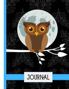 Paperback Journal: Gorgeous Owl At Midnight Print Novelty Gift: Owl Journal for Kids, Teens, Witches, and Women Book