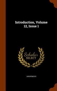 Hardcover Introduction, Volume 12, Issue 1 Book