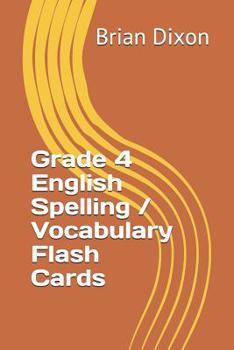 Paperback Grade 4 English Spelling / Vocabulary Flash Cards Book