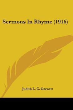 Paperback Sermons In Rhyme (1916) Book