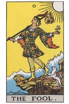 Tarot Notebook Journal - The Fool: Medium College Ruled for Your Daily Readings Illustrated with the Beautiful Rider-Waite tarot deck