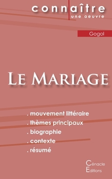 Paperback Fiche de lecture Le Mariage de Nicolas Gogol (Analyse littéraire de référence et résumé complet) [French] Book