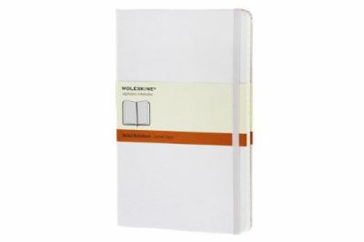 Hardcover Moleskine Classic Notebook, Large, Ruled, White, Hard Cover Book