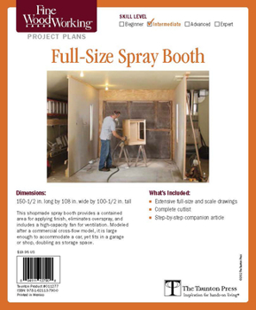 Paperback Fine Woodworking's Full Size Spray Booth Plan Book