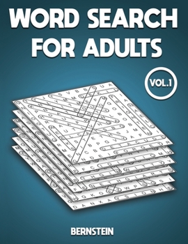 Paperback Word Search for Adults: 200 Large Print Word Search Puzzles for Adults - With Solutions Vol 1 [Large Print] Book