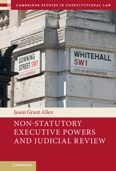 Hardcover Non-Statutory Executive Powers and Judicial Review Book