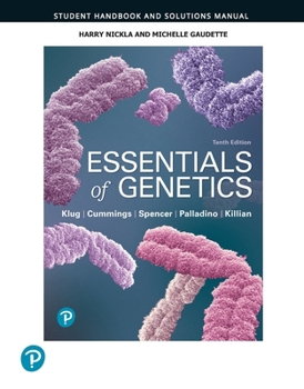 Paperback Student Handbook and Solutions Manual for Essentials of Genetics Book