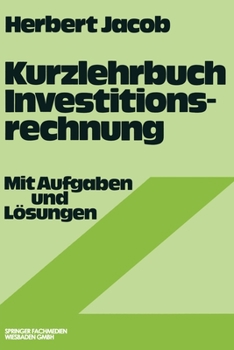 Paperback Kurzlehrbuch Investitionsrechnung [German] Book