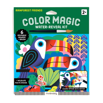 Paperback Rainforest Friends Color Magic Water-Reveal Kit Book