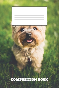 Composition Book: Adorable Dog Composition Book Wide Ruled