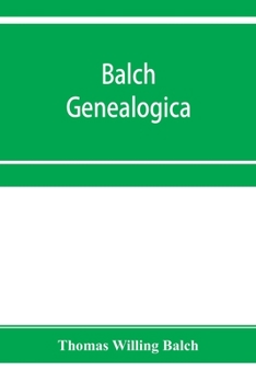 Paperback Balch Genealogica Book