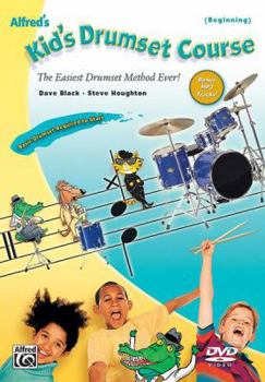 Hardcover Alfred's Kid's Drumset Course: The Easiest Drumset Method Ever!, DVD Book