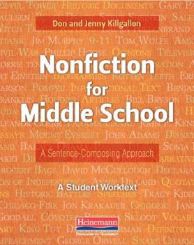 Paperback Nonfiction for Middle School: A Sentence-Composing Approach Book