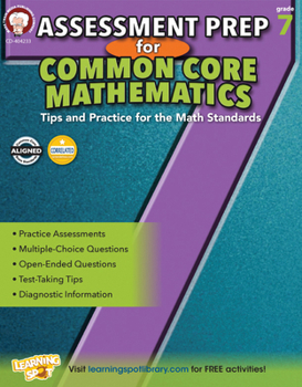 Paperback Assessment Prep for Common Core Mathematics, Grade 7 Book