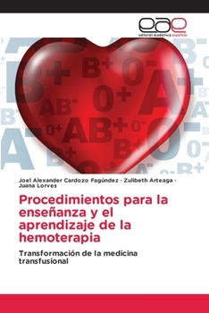 Paperback Procedimientos para la enseñanza y el aprendizaje de la hemoterapia [Spanish] Book