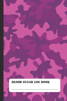 Blood Sugar Log Book: Cool Camo Pattern Diabetes Glucose Journal for Boys and Girls