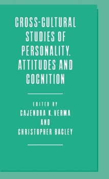 Hardcover Cross-Cultural Studies of Personality, Attitudes and Cognition Book