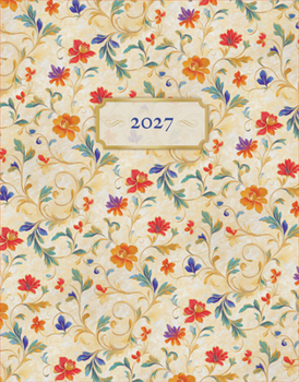 Tuscan Delight 2027 6 X 7.75 Inch Weekly Desk Planner Foil Stamped Cover