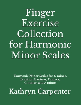 Paperback Finger Exercise Collection for Harmonic Minor Scales Book