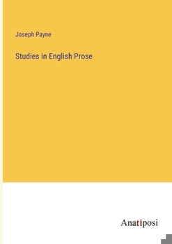 Paperback Studies in English Prose Book