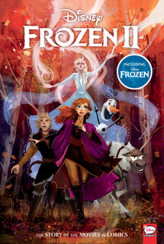 Hardcover Disney Frozen and Frozen 2: The Story of the Movies in Comics Book