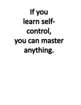 Inspirational Notebook: If you learn self-control, you can master anything | 200 pages college ruled - 8.5 x 11 inches - 21.59 x 27.94 cm: Perfect for ... school, office | by Jacky Diamonds Notebooks