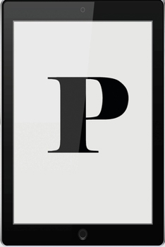 P: Personalized College Ruled Pages Notebook Journal Modern Black Tablet Tech Theme Bjournal Notepad Initial Monogram Letter P- Many Usage Handy Travel Size For Men Teens Boys