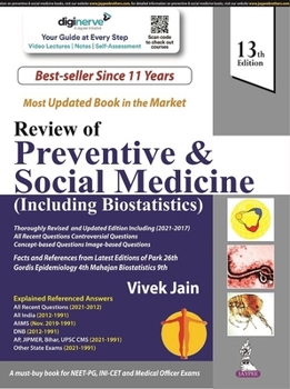 Paperback Review of Preventive & Social Medicine (Including Biostatistics) Book