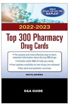 Paperback D&a Guide: McGraw Hill's 2022/2023 Top 300 Pharmacy Drug Cards Book