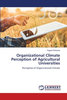Paperback Organizational Climate Perception of Agricultural Universities Book
