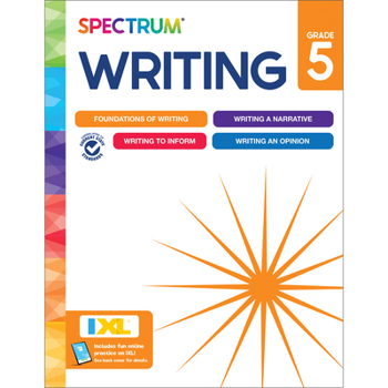 Paperback Spectrum Writing Workbook, Grade 5 Book