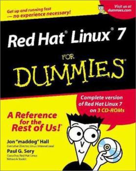 Paperback Red Hat Linux7 for Dummies [With 2 CDROMs] Book