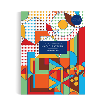 Galison Frank Lloyd Wright – Magic Patterns Painting Kit Includes10 Sturdy Cards to Paint and 1 Paint Brush