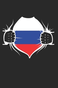 Russland Flagge: Russland & Sowjetunion Notizbuch 6'x9' Liniert Geschenk für Russische Flagge & Russia (German Edition)