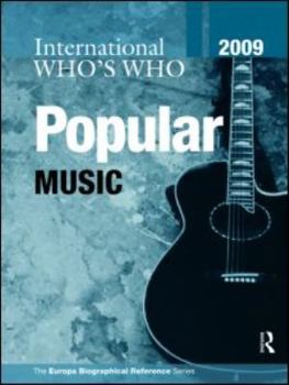 Hardcover International Who's Who in Popular Music 2009 Book