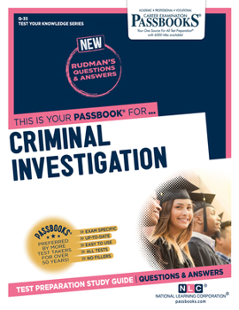 Paperback Criminal Investigation (Q-35): Passbooks Study Guide Volume 35 Book