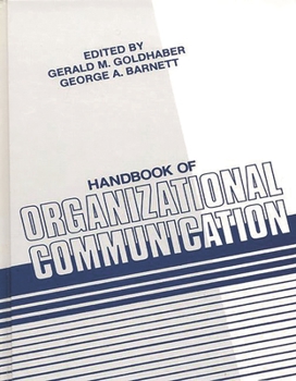 Hardcover Handbook of Organizational Communication Book