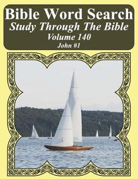 Paperback Bible Word Search Study Through The Bible: Volume 140 John #1 [Large Print] Book
