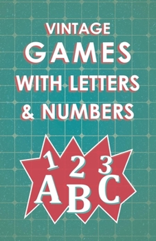 Paperback Vintage Games with Letters and Numbers Book