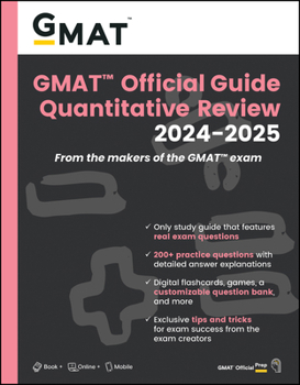 Paperback GMAT Official Guide Quantitative Review 2024-2025: Book + Online Question Bank Book