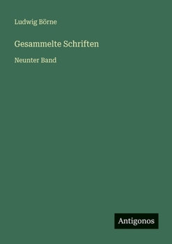 Paperback Gesammelte Schriften: Neunter Band [German] Book