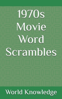 Paperback 1970s Movie Word Scrambles Book