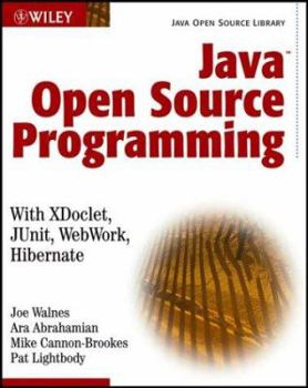 Paperback Java Open Source Programming: with XDoclet, JUnit, WebWork, Hibernate Book