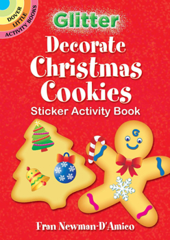 Hardcover Glitter Decorate Christmas Cookies Sticker Activity Book