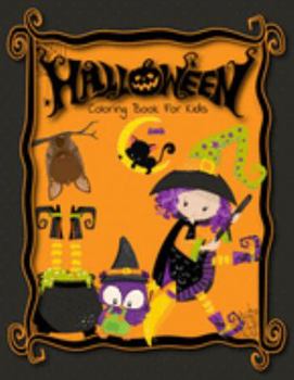 Paperback Halloween Coloring Book: Cute Halloween Coloring Book For Kids Book