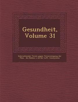 Paperback Gesundheit, Volume 31 [German] Book