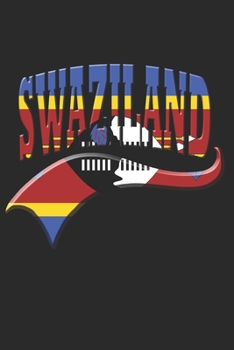 SWAZILAND NOTEBOOK: Swaziland Notebook | college book | diary | journal | booklet | memo | composition book | 120 sheets - Dot Grid paper 6x9 inch