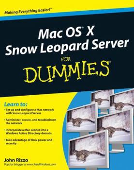 Paperback Mac OS X Snow Leopard Server for Dummies Book