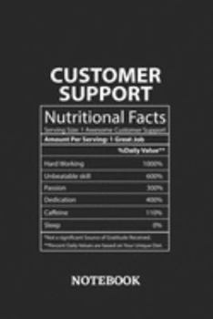 Nutritional Facts Customer Support Awesome Notebook: 6x9 inches - 110 graph paper, quad ruled, squared, grid paper pages • Greatest Passionate working Job Journal • Gift, Present Idea
