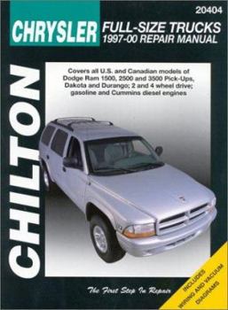Paperback Chrysler Full-Size Trucks, 1997-00 Book